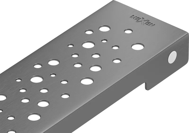 Mexen Flat Coperchio per scarico lineare M12 100 cm, grigio canna di fucile spazzolato - 1E21100