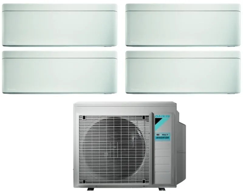 Daikin - Climatizzatore Condizionatore Bluevolution Quadri Split Inverter serie stylish white 5+5+15+15 con 4MXM80N R-32 Wi-Fi Integrato