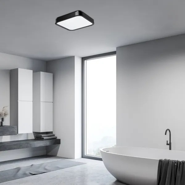 Rabalux 71256 - Plafoniera LED da bagno SAMIRA LED/48W/230V IP44 nero