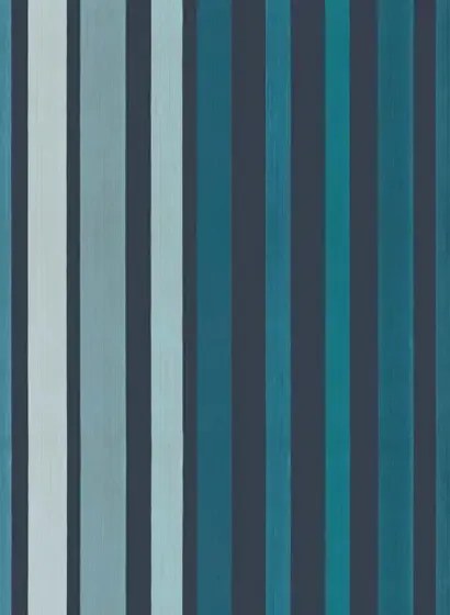 Tapete Carousel Stripe von Cole & Son - Ink & Blues