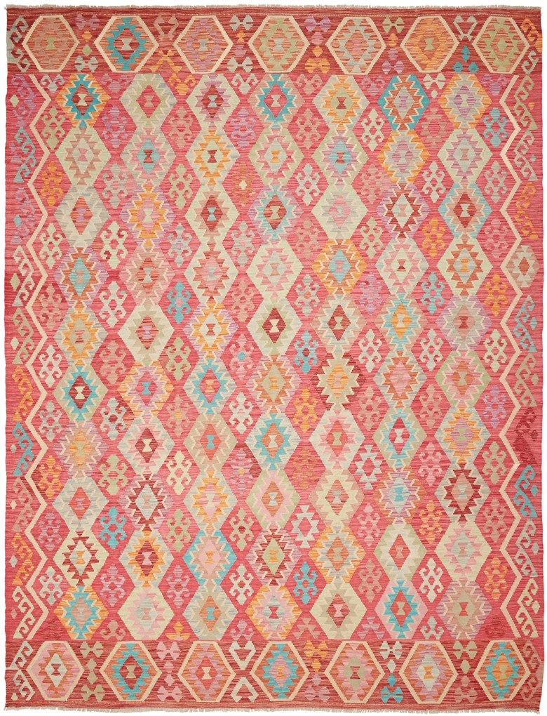 Kilim Tappeto 350x270 (Pakistan) Tessuto A Mano