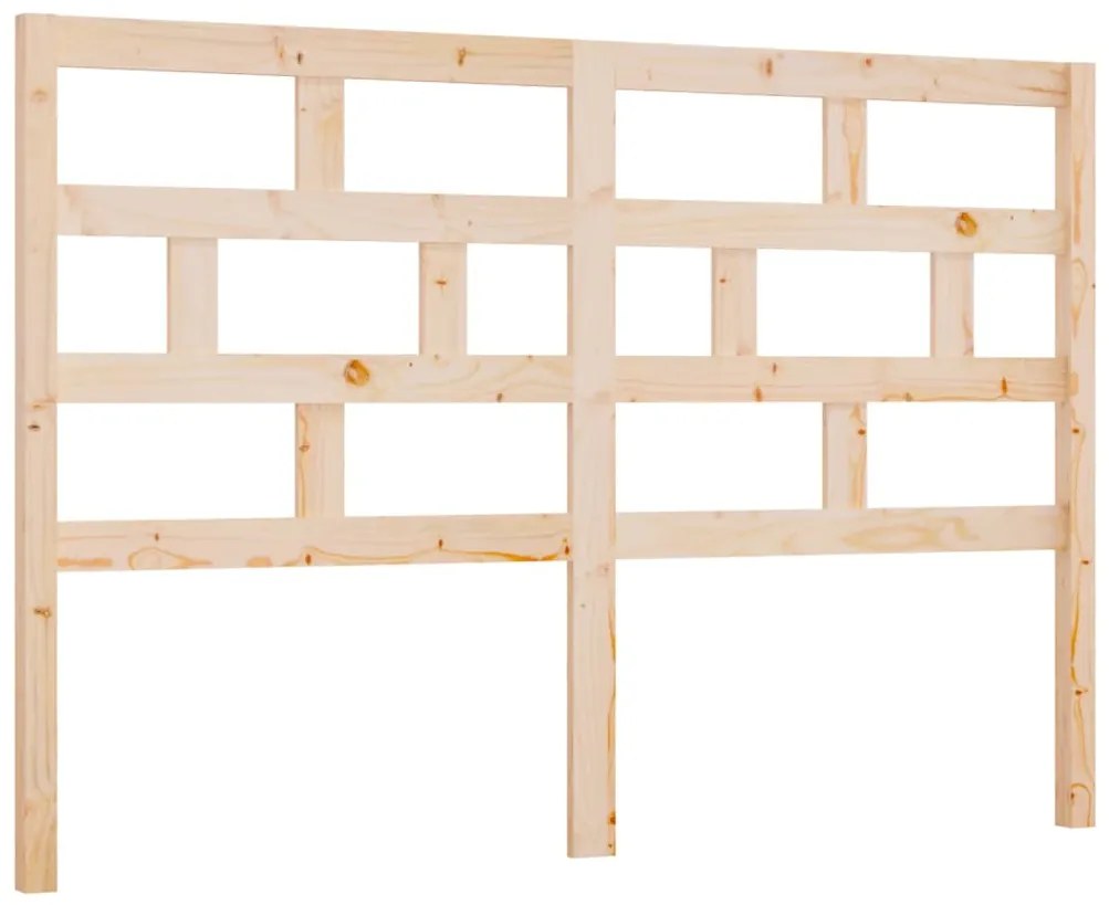 Testiera per letto 146x4x100 cm in legno massello di pino