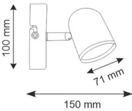 Faretto LED da parete RAWI LED/4,2W/230V bianco