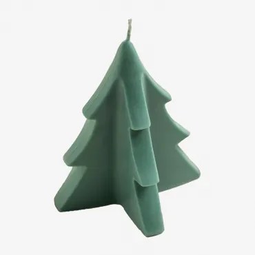 Confezione da 4 candele Mayris Verde Wasabi - Sklum