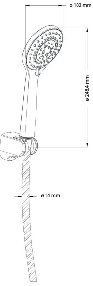 OMNIRES YOSEMITE-PCR - Set da doccia YOSEMITE cromo lucido