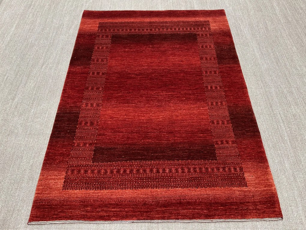 Loribaft Tappeto persiano 210 x 150 Rosso (Iran) Annodato A Mano