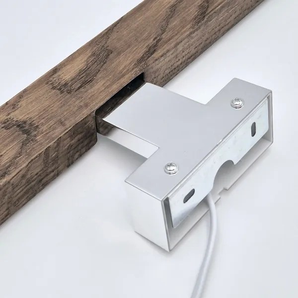 Brilagi-Illuminazione a LED per specchi da bagno WOODY MIRROR LED/12W/230V IP44 quercia/cromo