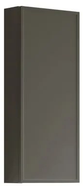Pensile bagno Pixel laccato opaco grigio carbone, 1 anta apertura da sinistra P 17 x L 30 x H 80 cm