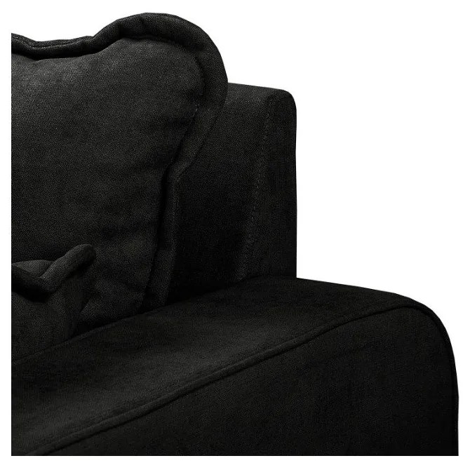 Divano nero 193 cm Beata - Ropez