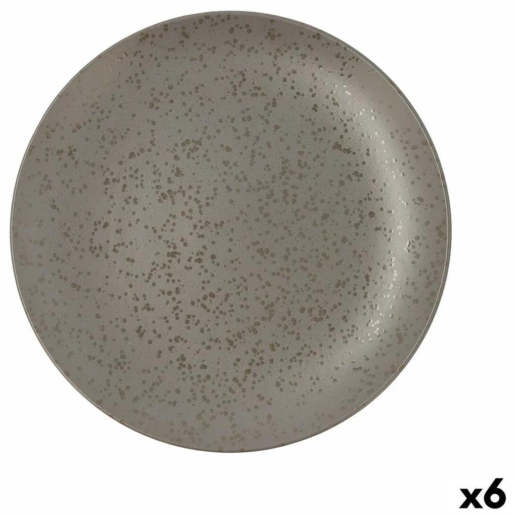 Piatto Piano Ariane Oxide Ceramica Grigio (Ø 31 cm) (6 Unità)