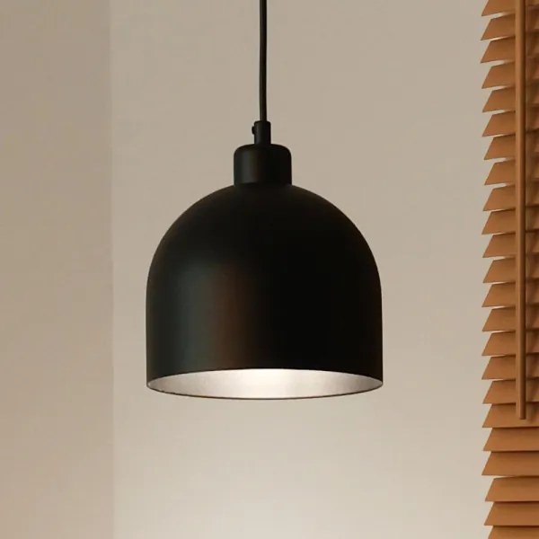 Duolla - Lampada a sospensione con cavo IRONLINE 1xE27/15W/230V Ø 17 cm nero