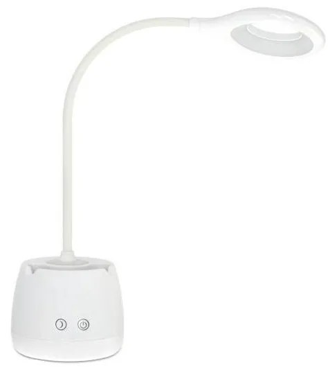 Lampada da tavolo flessibile ricaricabile a LED dimmerabile LUSIA LED/5W/5V 3000/4000K 1200 mAh bianco