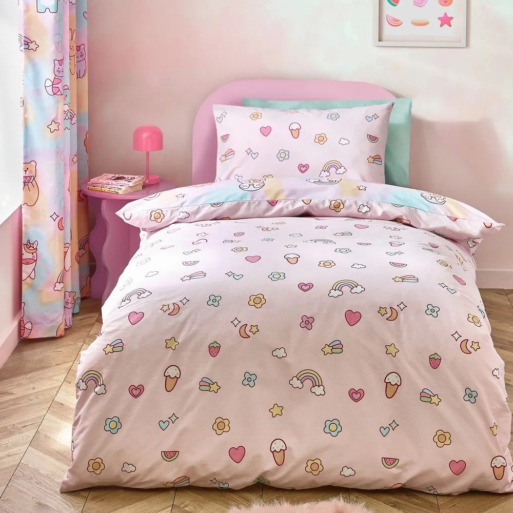 Biancheria da letto per bambini rosa per culla 120x150 cm Forever Together – Catherine Lansfield