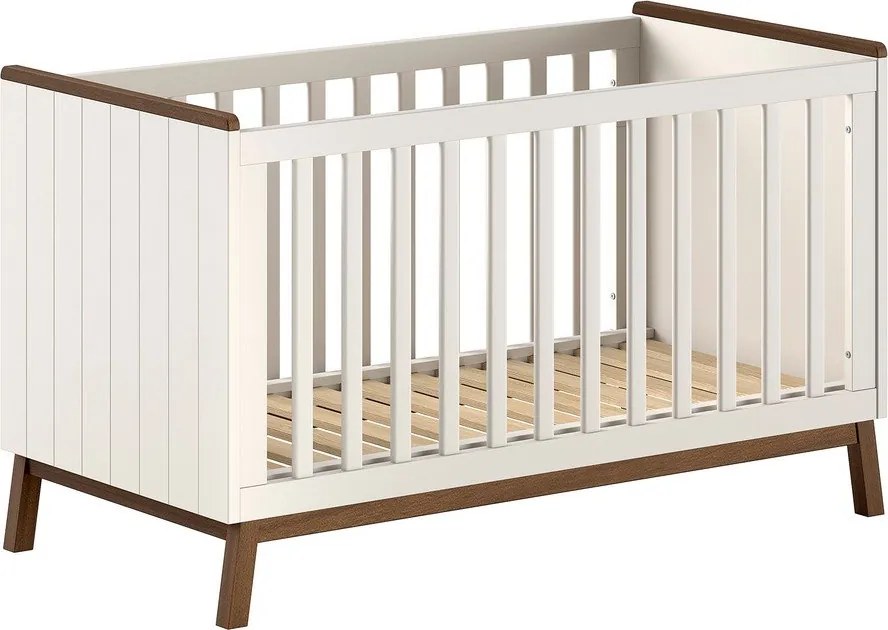 Lettino beige in pino massiccio con sponde rimovibili/con altezza regolabile 70x140 cm Sezane – Vipack