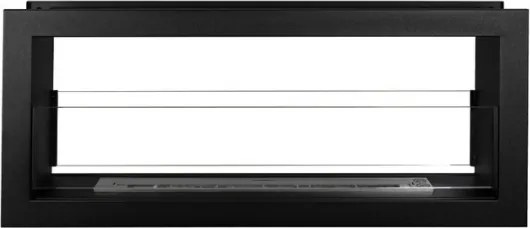 Camino a bioetanolo da incasso bifacciale biocamino 2 lati 90x40 cm MONTEFALCO 90