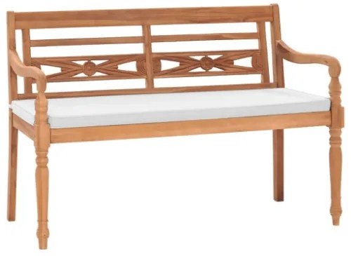 Panchina Batavia con Cuscini 120 cm in Teak