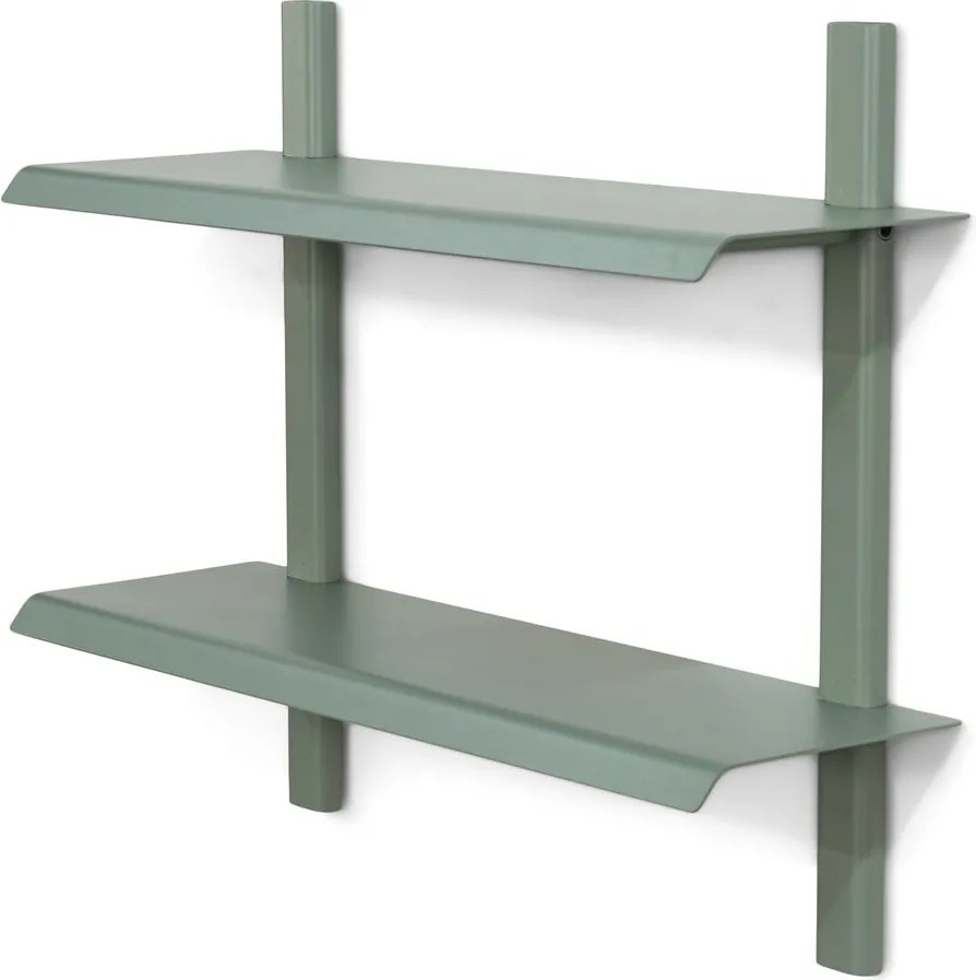 Mensola verde polveroso in metallo con ripiani multipli 60 cm Hola – Spinder Design