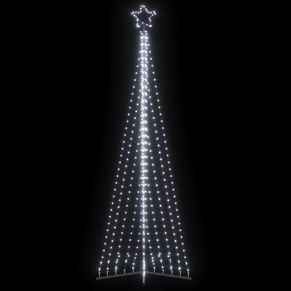 Albero Di Natale A Led 495 Led Bianco Freddo 300,5 Cm /