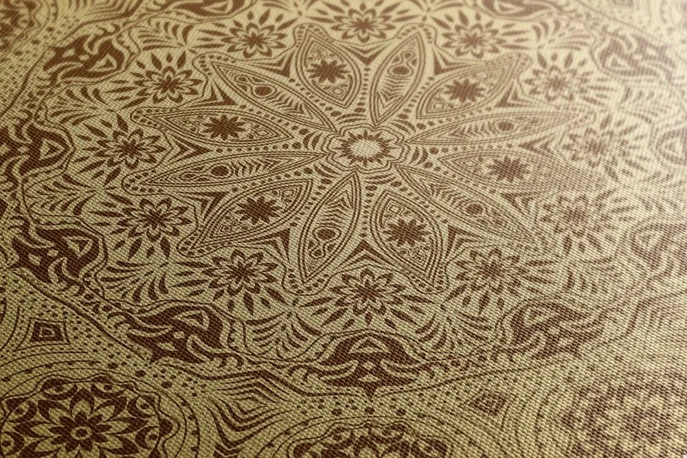 Stampa su tela – Mandala ornamentale con pizzo