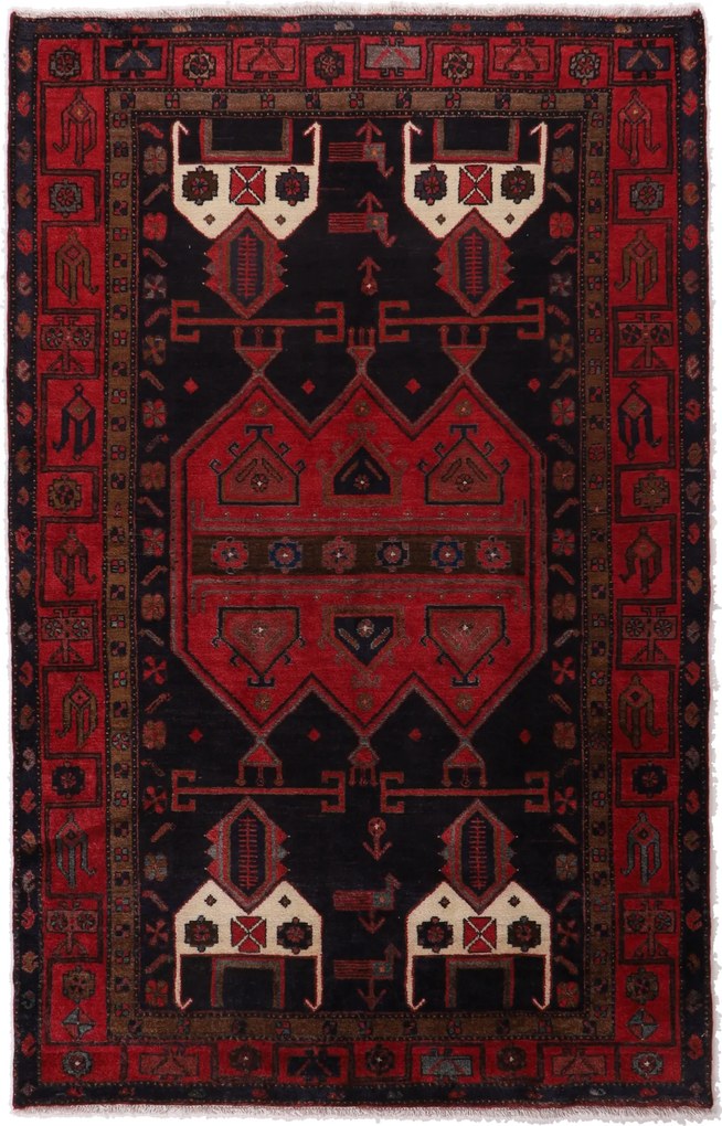 Hamedan Tappeto persiano 140x230 (Iran) Annodato A Mano