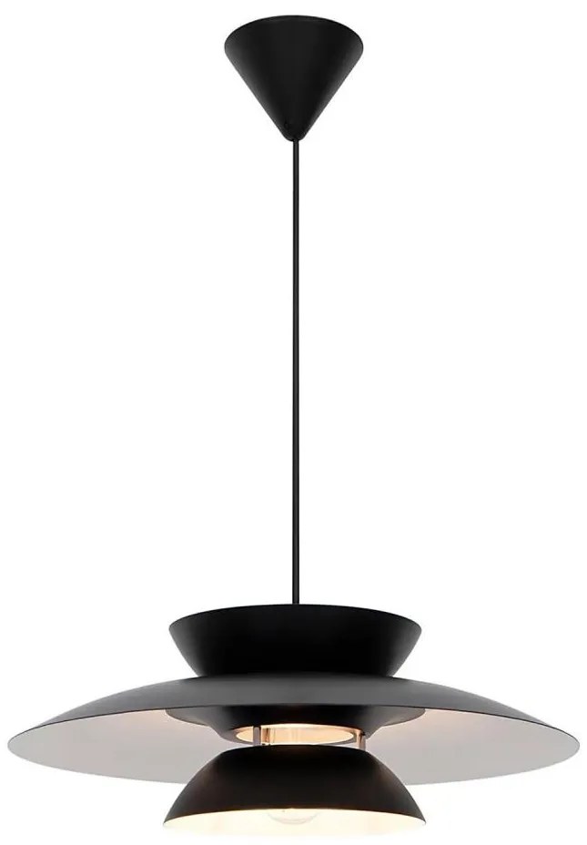 Nordlux - Lampadario a sospensione con filo CARMEN 1xE27/40W/230V nero