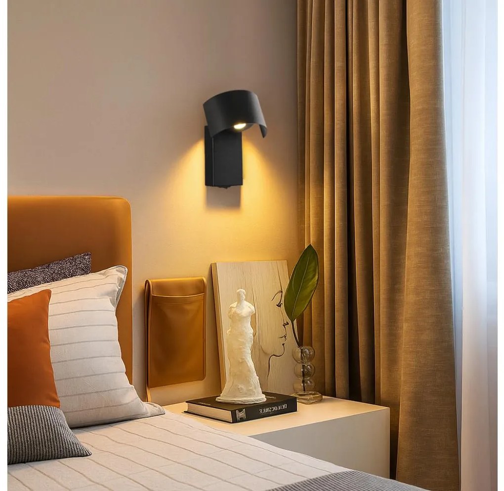 Brilagi - Applique a LED VASTO LED/3W/230V nero