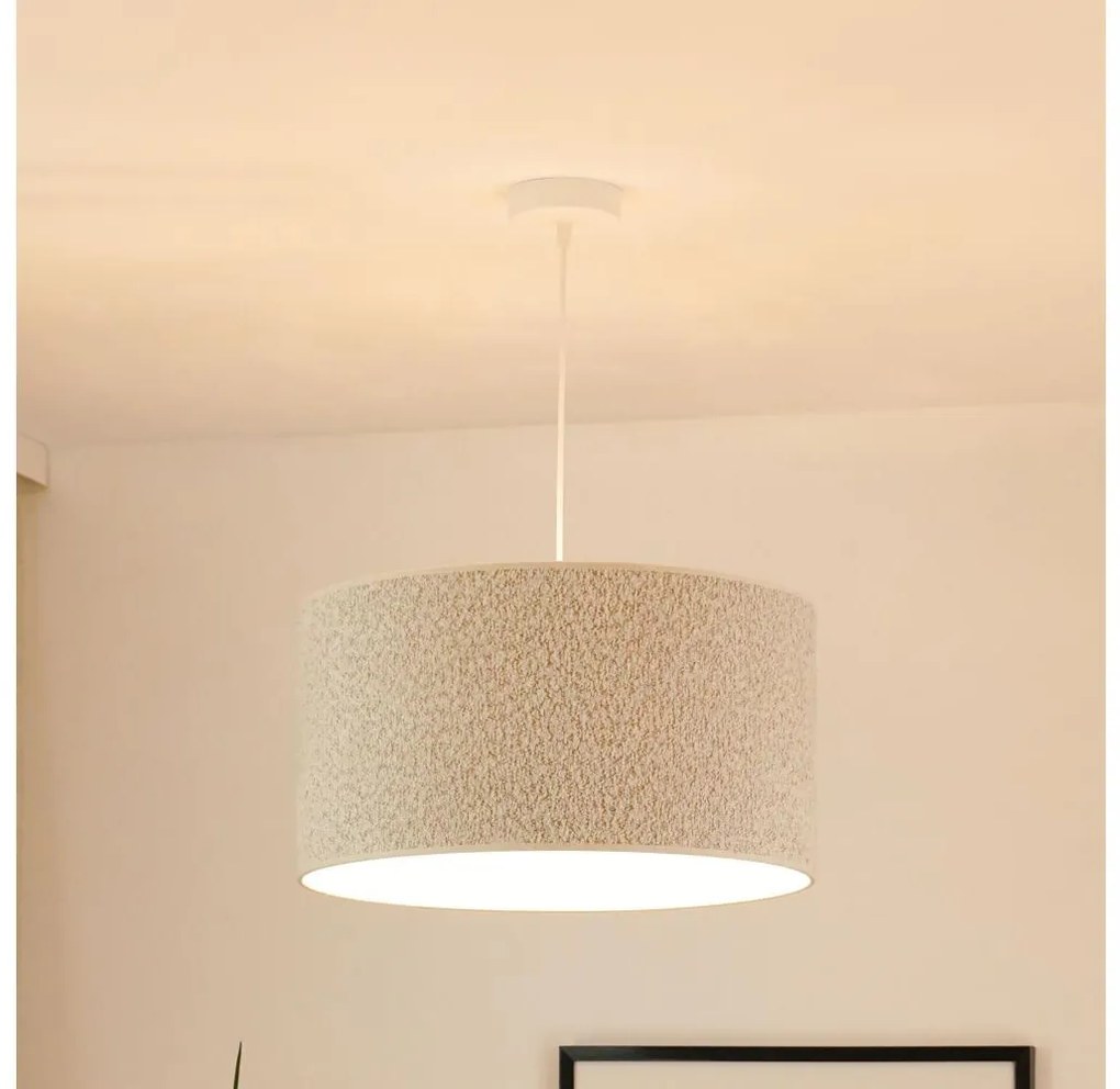 Brilagi - Lampadario a sospensione con filo BOUCLE ROLLER 1xE27/15W/230V diametro 45 cm color crema