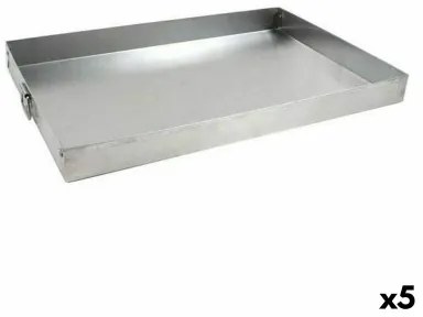 Stampo Rettangolare VR Argentato Alluminio 38 x 25 x 3,5 cm (5 Unità)