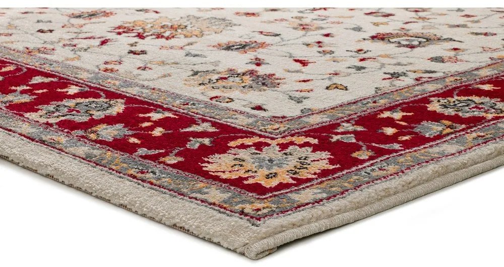 Tappeto rosso e crema 67x250 cm Classic - Universal