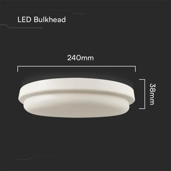 Plafoniera LED da bagno LED/24W/230V 6500K IP54 diametro 24 cm