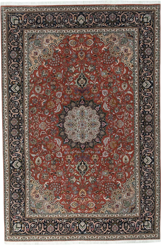 Tabriz Tappeto persiano 300 x 210 Rosso (Iran) Annodato A Mano