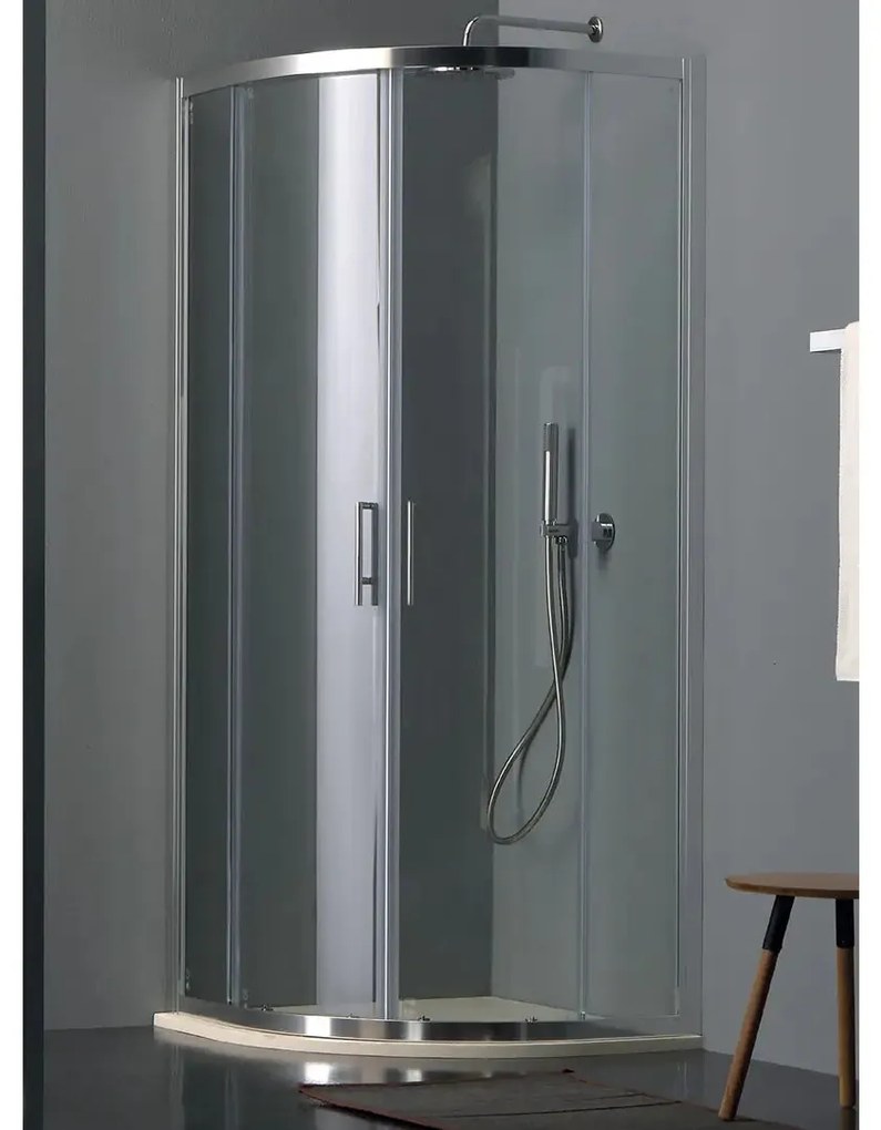 Box Doccia Semicircolare ECO 6mm Porte Scorrevoli H190