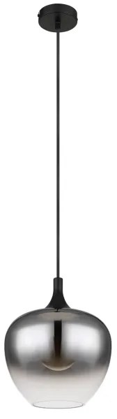 Globo 15548H - Lampadario a sospensione con filo MAXY 1xE27/40W/230V diametro 24 cm nero