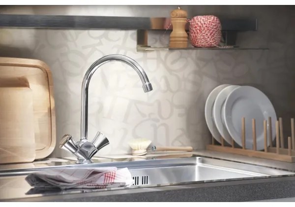 GROHE 31831001 - Miscelatore per lavello COSTA L, finitura cromo lucido