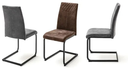 Set di 4 sedie da pranzo VIVIEN, marrone