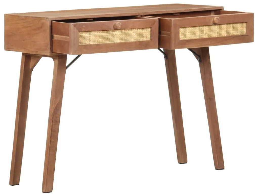 Tavolo consolle 100x35x76 cm in legno massello di mango