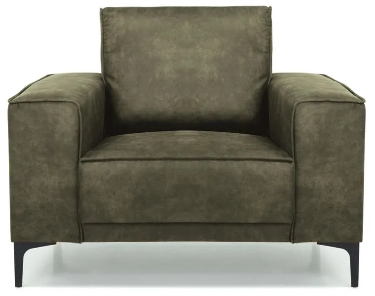 Poltrona in similpelle verde Copenhagen - Scandic