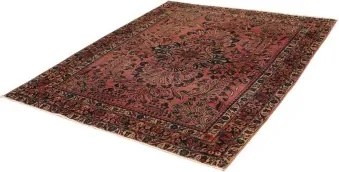 Antik Medaglione Floreale Rosso Antico Blu Scuro 165x195 Cm