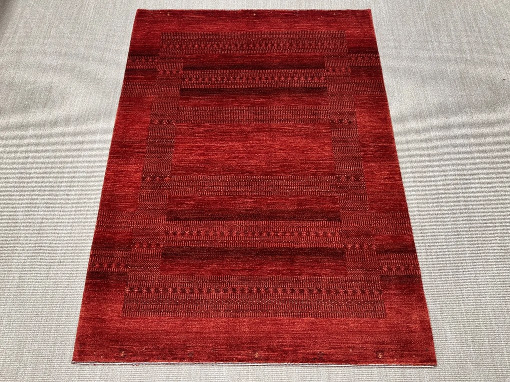 Loribaft Tappeto 220 x 160 Rosso (Iran) Annodato A Mano