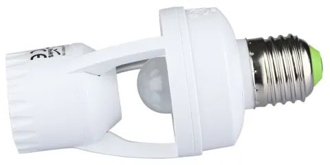 Sensore PIR per lampadina E27 bianco
