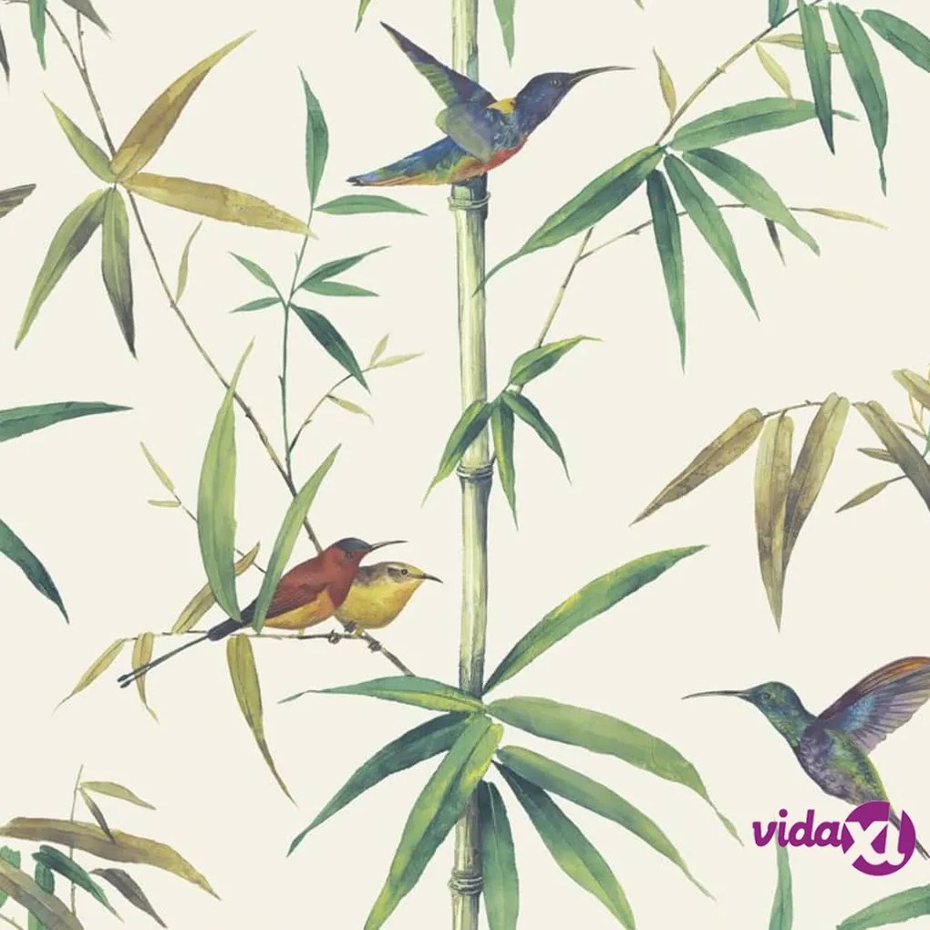Noordwand Carta da Parati Kolibri and Bamboo Ecru
