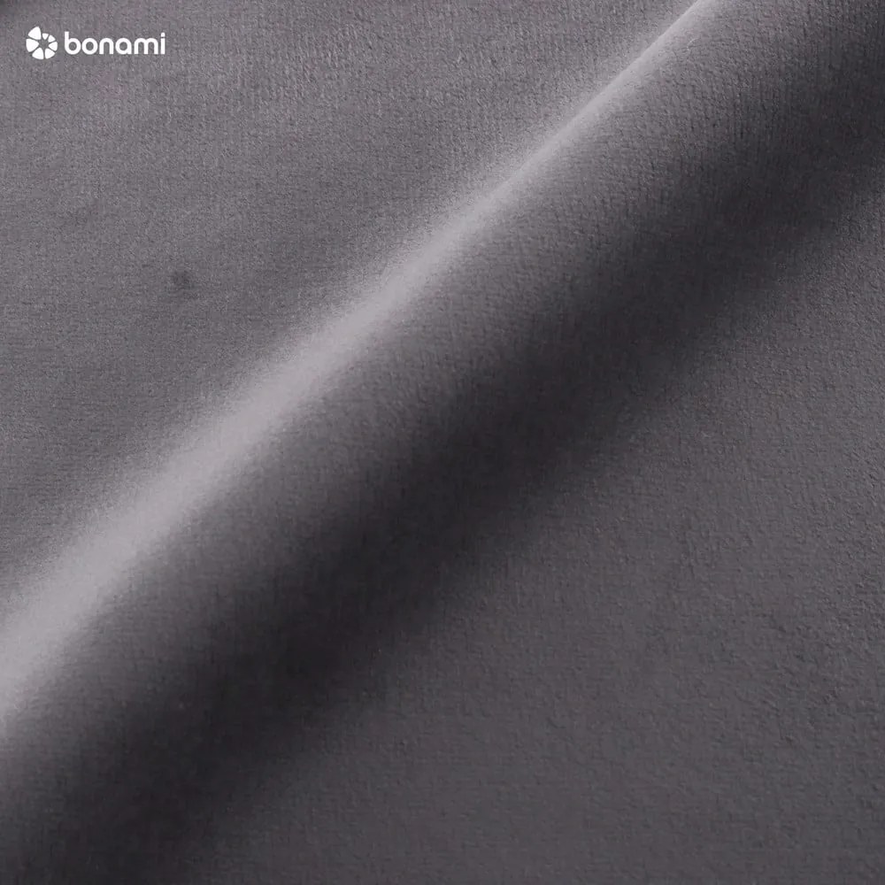 Letto matrimoniale imbottito grigio con contenitore con griglia 140x200 cm Bali - Cosmopolitan Design