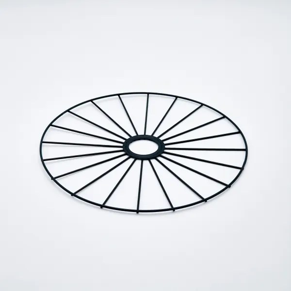 Lampadario a sospensione con filo MONTANA 1xE27/15W/230V diametro 30 cm nero