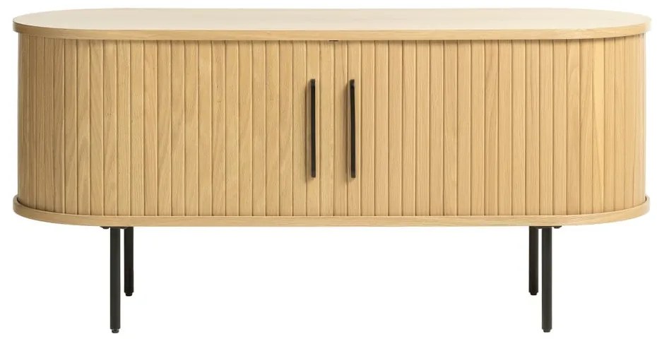 Tavolo TV in rovere di colore naturale 120x56 cm Nola - Unique Furniture
