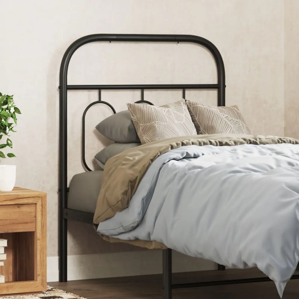 Testiera İn Metallo Nero 75 Cm /