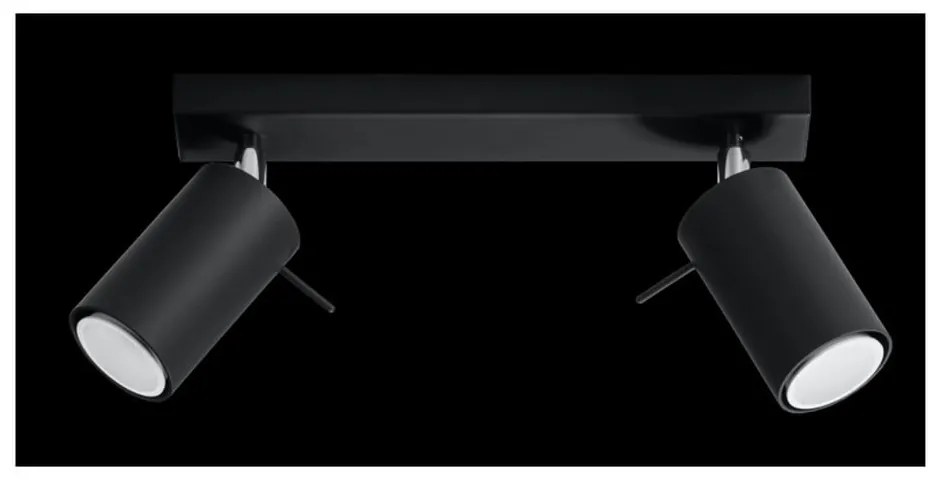 Faretto nero 8x30 cm Etna – Sollux