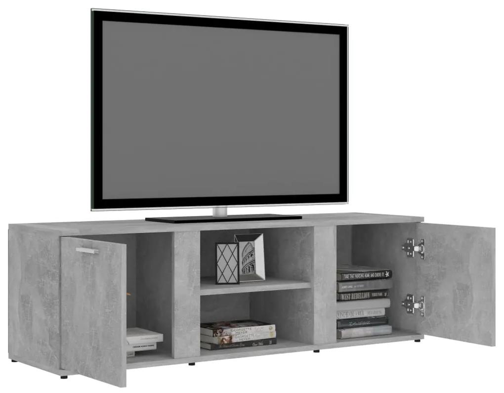 Mobile porta tv grigio cemento 120x34x37 cm in truciolato