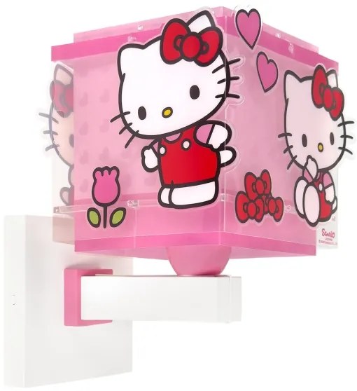 Dalber 73269 - Applique da parete per bambini HELLO KITTY 1xE27/15W/230V rosa