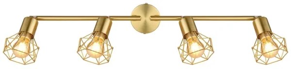 Globo 54802GB-4 - Faretto XARA I 4xE14/40W/230V oro