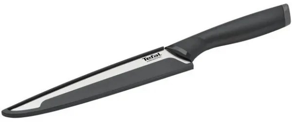 Tefal - Coltello da intaglio in acciaio inox COMFORT 20 cm cromo/nero